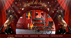 Desktop Screenshot of esprit-de-cirque.com