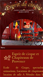 Mobile Screenshot of esprit-de-cirque.com