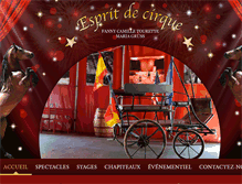 Tablet Screenshot of esprit-de-cirque.com